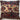 1' 5" x 1' 5" Antique Rug Pillow Ivory/Red #015367