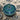 0' 8" x 0' 10" Teal Covered Bowl #017273