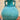 0' 7" x 0' 7" Teal Footed Vase #018769