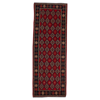 2' 9" x 7' 7" (03x08) Afghan Wool Rug #008536