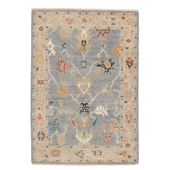 4' 2" x 5' 11" (04x06) Oushak Collection AT-129 Wool Rug #017526