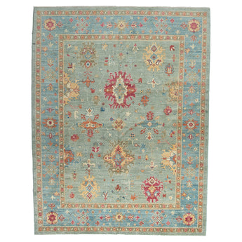 Afghan Oushak Collection Hand-knotted Area Rug #016311FC