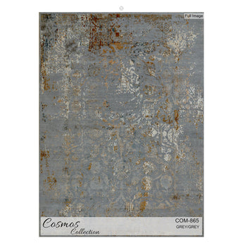 Cosmos Collection Hand-knotted Area Rug #COM865GYMM