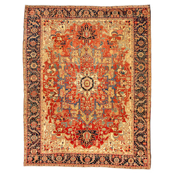 10' 1" x 12' 5" (10x12) Antique Collection Serapi Wool Rug #004933