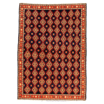 4' 10" x 6' 10" (05x07) Afghan Wool Rug #005415