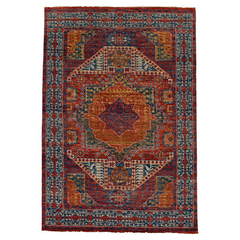 6' 2" x 8' 11" (06x09) Indo Anatolian Wool Rug #011753