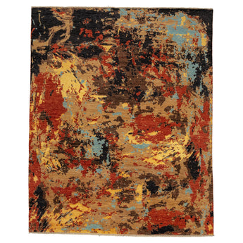 8' 1" x 10' 0" (08x10) Indo Contemporary Wool Rug #011756