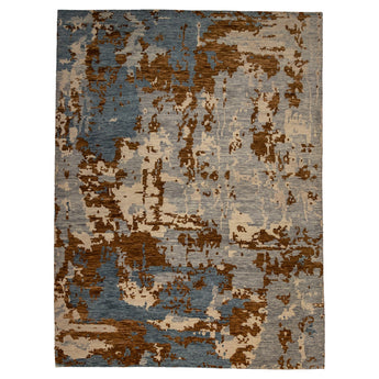 9' 0" x 12' 0" (09x12) Indo Contemporary Wool Rug #012654