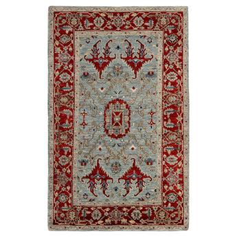 5' 2" x 8' 3" (05x08) Indo Anatolian Wool Rug #012981