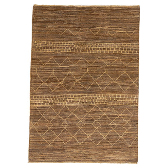4' 0" x 5' 8" (04x06) Afghan Tribal Wool Rug #013950