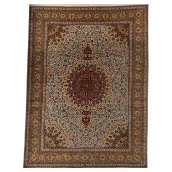 9' 10" x 13' 2" (10x13) Iranian Tabriz Wool Rug #015592