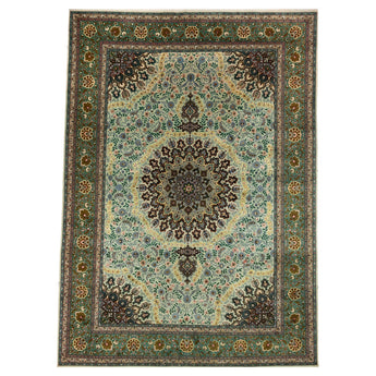8' 3" x 11' 7" (08x12) Iranian Tabriz Wool Rug #015594