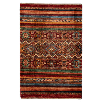 2' 8" x 4' 1" (03x04) Pakistani Kazak Wool Rug #015900