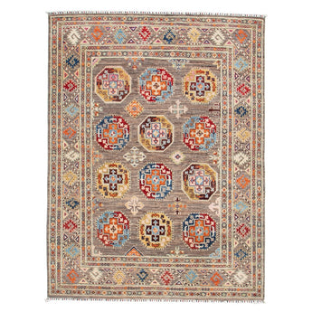 5' 0" x 6' 7" (05x07) Turkmen Wool Rug #015915