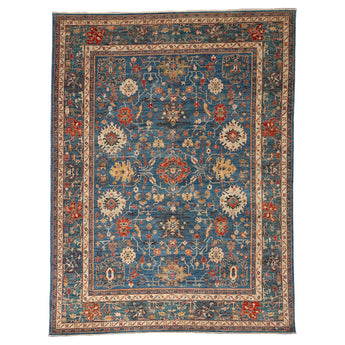 9' 1" x 11' 11" (09x12) Afghan Aryana Wool Rug #015954