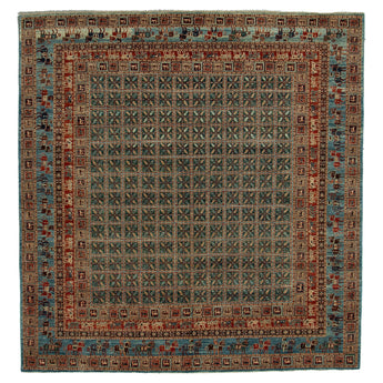8' 0" x 8' 5" (08x08) Afghan Faryab Wool Rug #016306