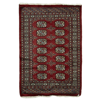 2' 7" x 3' 11" (03x04) Pakistani Bokhara Wool Rug #016322
