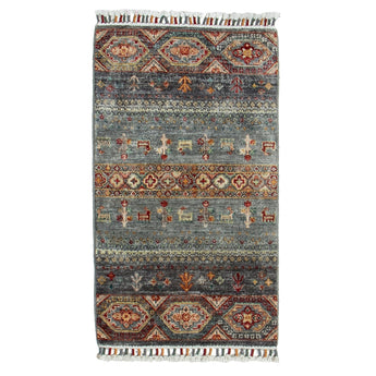 1' 10" x 3' 1" (02x03) Pakistani Tribal Wool Rug #016366