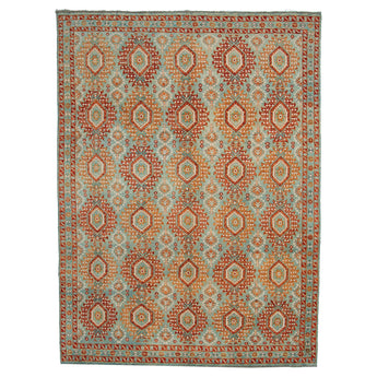 8' 3" x 11' 2" (08x11) Pakistani Tribal Wool Rug #016378