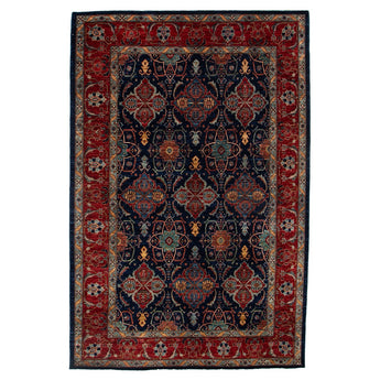 6' 3" x 9' 5" (06x09) Afghan Nooristan Wool Rug #017432